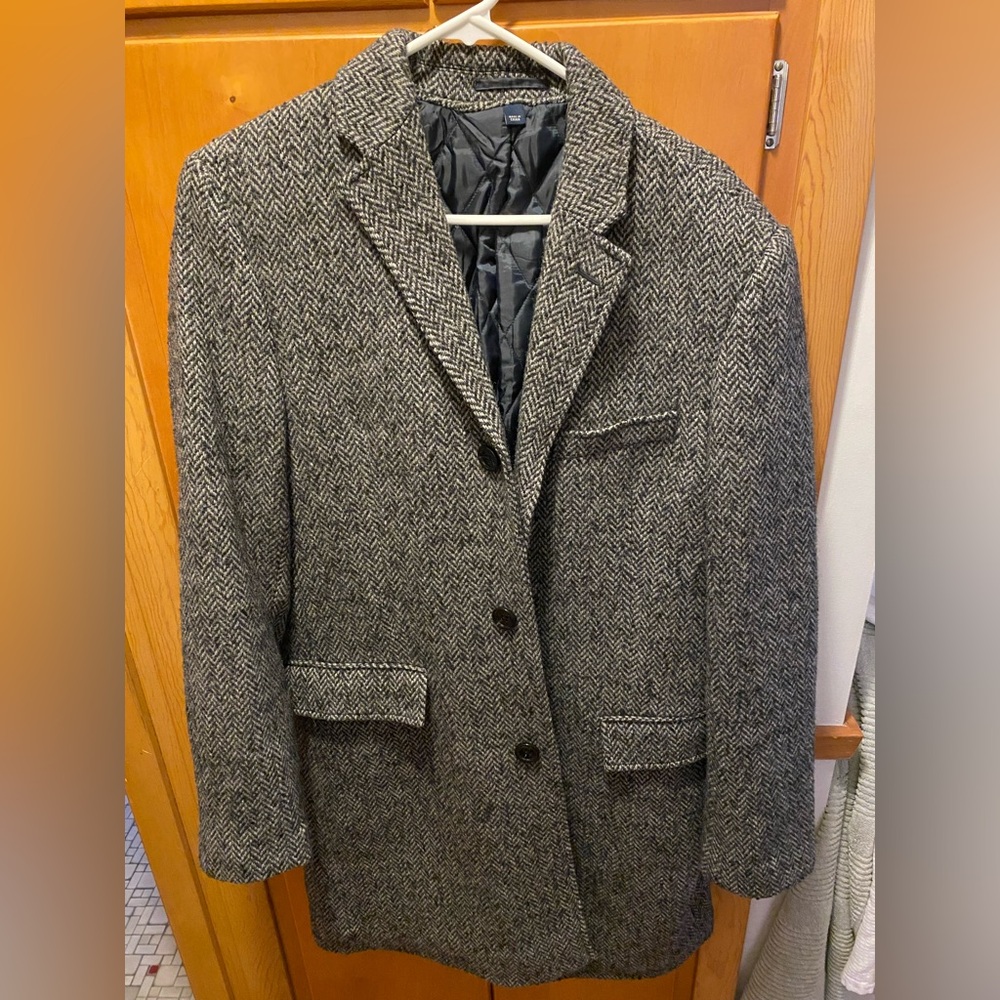 J. Crew Ludlow Herringbone Topcoat